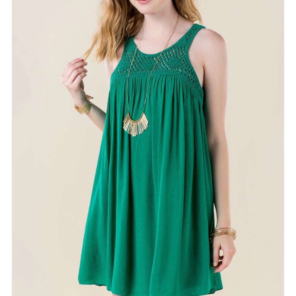 Francesca's Milly Boho Crochet Dress S